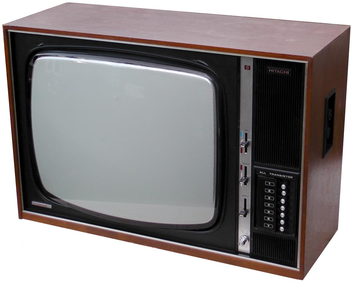 Hitachi CNP-865 vintage color television 70s all transistor